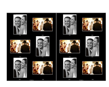 imgcat-interiors Images are placed 2x3 on each page